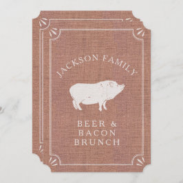 Bier en Bacon Brunch  Varkenland Rustic Kaart