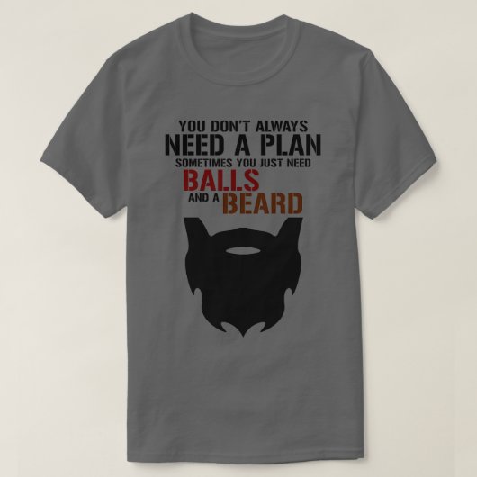 Bier en bal alles wat je nodig hebt t-shirt (Design voorkant)