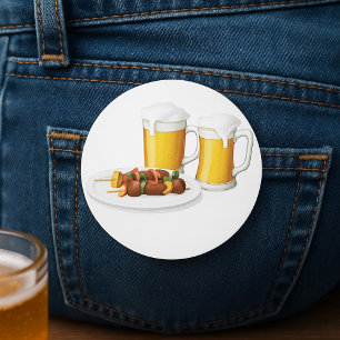 Bier en barbecue Stickers