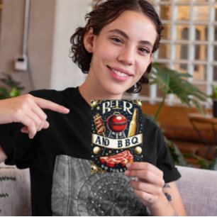 Bier en BBQ gaan samen Briefkaart