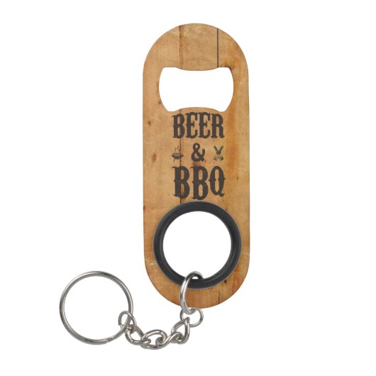 Bier en BBQ Mini Flessenopener (Voorkant)