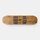 Bier en BBQ Skateboard (Horizontaal)