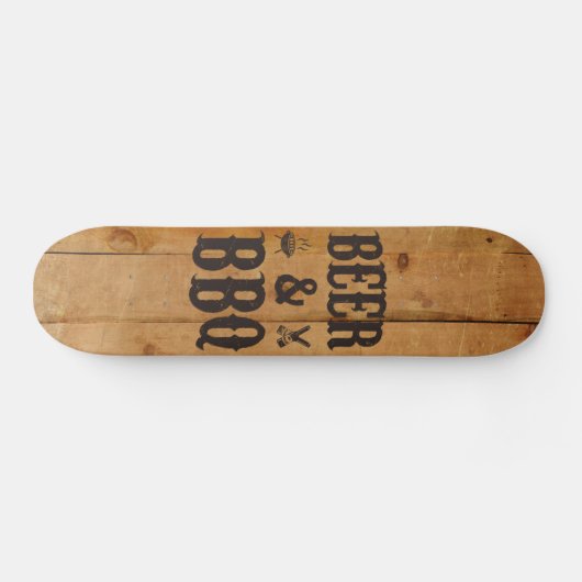 Bier en BBQ Skateboard (Horizontaal)