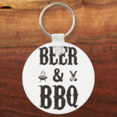 Bier en BBQ Sleutelhanger (Voorkant)
