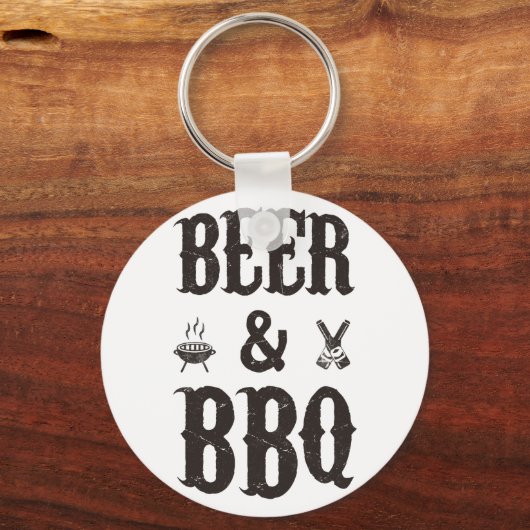 Bier en BBQ Sleutelhanger (Voorkant)
