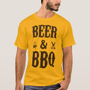 Bier en BBQ T-shirt