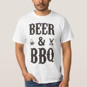 Bier en BBQ T-shirt (Voorkant)