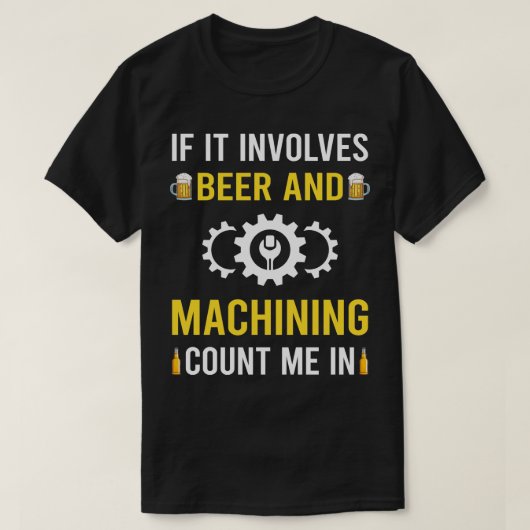 Bier en bewerking t-shirt (Design voorkant)