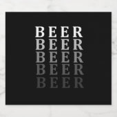 Bier- en bierliefhebbers bier etiket (Enkel label)