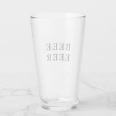 Bier- en bierliefhebbers glas (Achterkant)