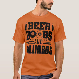 Bier en Billiards Pool Player Billightspeler T-shirt