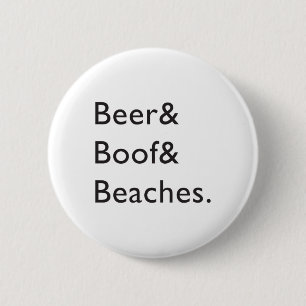 Bier en Boof en stranden Brett Kavanaugh Ampersan Ronde Button 5,7 Cm