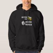 Bier- en bordspellen Gamer Geek Nerd Backga Hoodie (Voorkant)