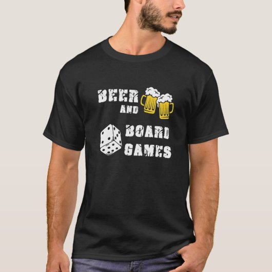 Bier- en bordspellen Gamer Geek Nerd Backga T-shirt (Voorkant)