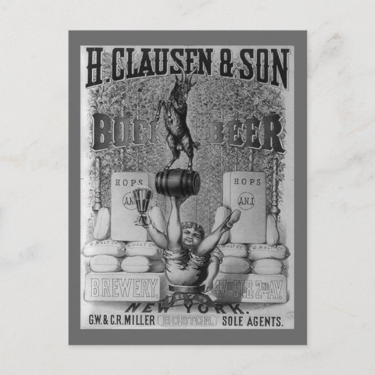  bier en briefkaart (Voorkant)