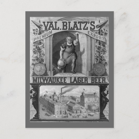 bier en briefkaart (Voorkant)