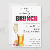 Bier en Bubbly Brunch Koppels Douche Kaart (Voorkant)