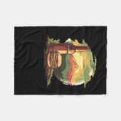 Bier en Burgers Sticker 1 Fleece Deken (Voorkant (Horizontaal))