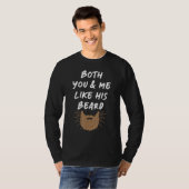 Bier en Butt en ik houden van haar Butt. T-shirt (Voorkant volledig)