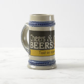 Bier en Cheers krijtbord stein Bierpul (Voorkant links)