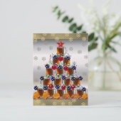 Bier en chips briefkaart (Staand voorkant)