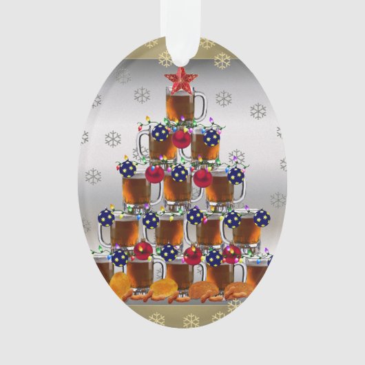 Bier en chips ornament (voorkant)