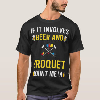 Bier en croquet t-shirt