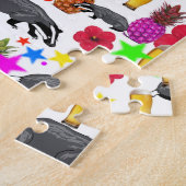 Bier En Dasbadgers Moeilijke Legpuzzel (Zijkant)