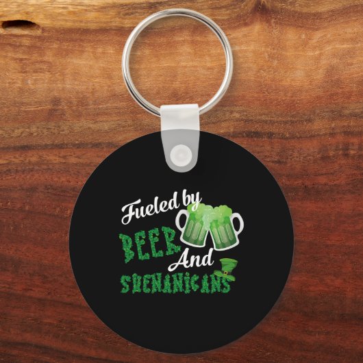 Bier en de Shenanigans Saint Patrick's Day Sleutelhanger (Voorkant)