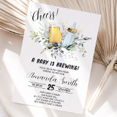 Bier en Fles Baby Shower Kaart