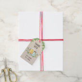 Bier en flesjes Baby shower Greenery Dank u Cadeaulabel (Met Touw)