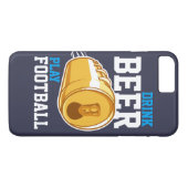 Bier en Football Case-Mate iPhone Case (Achterkant (Horizontaal))