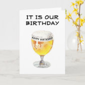 **BIER EN GEJUICH** EN GELUKKIGE "WEDERZIJDSE VERJ KAART (Gele Bloem)