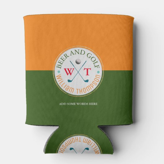 BIER EN GOLF-speler Blikjeskoeler (Achterkant)