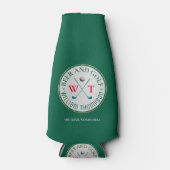 BIER EN GOLF-Speler Groen Flesjeskoeler (Voorkant)