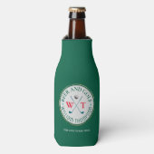 BIER EN GOLF-Speler Groen Flesjeskoeler (Fles Voorkant)