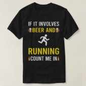 Bier en hardlooploper t-shirt (Design voorkant)