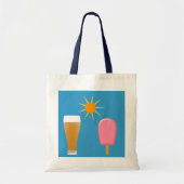 Bier en ijsje tote bag (Voorkant)
