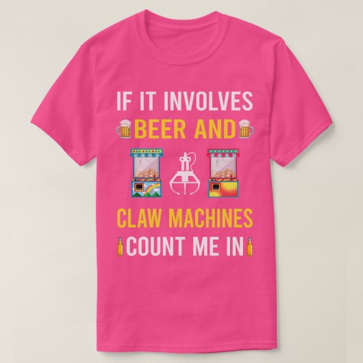 Bier en klauwmachine kraan t-shirt (Design voorkant)
