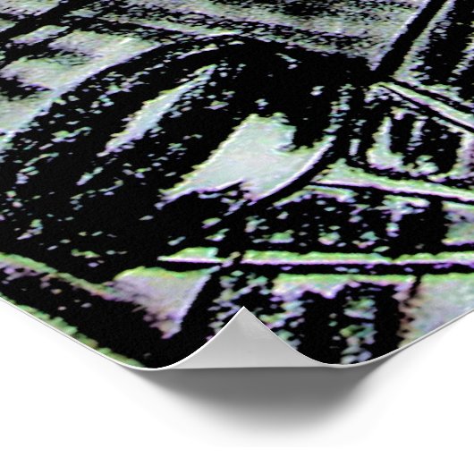 Bier- en linthoutskool met lege gereedschappen poster (Hoek)