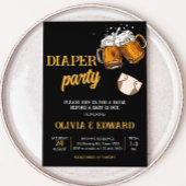 Bier en Luiers Baby shower Kaart