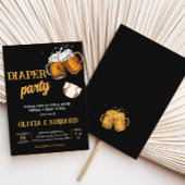 Bier en Luiers Baby shower Kaart