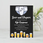 Bier en luiers mannen kaart (Staand voorkant)