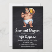 Bier en luiers mannen kaart (Voorkant)