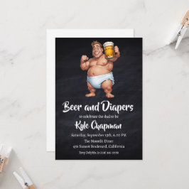 Bier en luiers mannen kaart