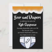 Bier en luiers mannen kaart (Voorkant)