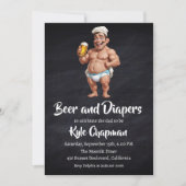 Bier en luiers mannen kaart (Voorkant)