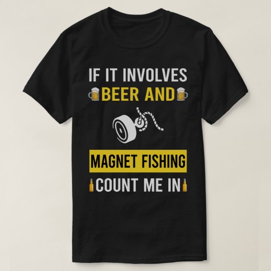 Bier en magneet Gevist T-shirt (Design voorkant)