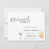 Bier en Martini Pensioen Partij Kaart (Voorkant)