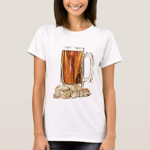 Bier en pinda's t-shirt